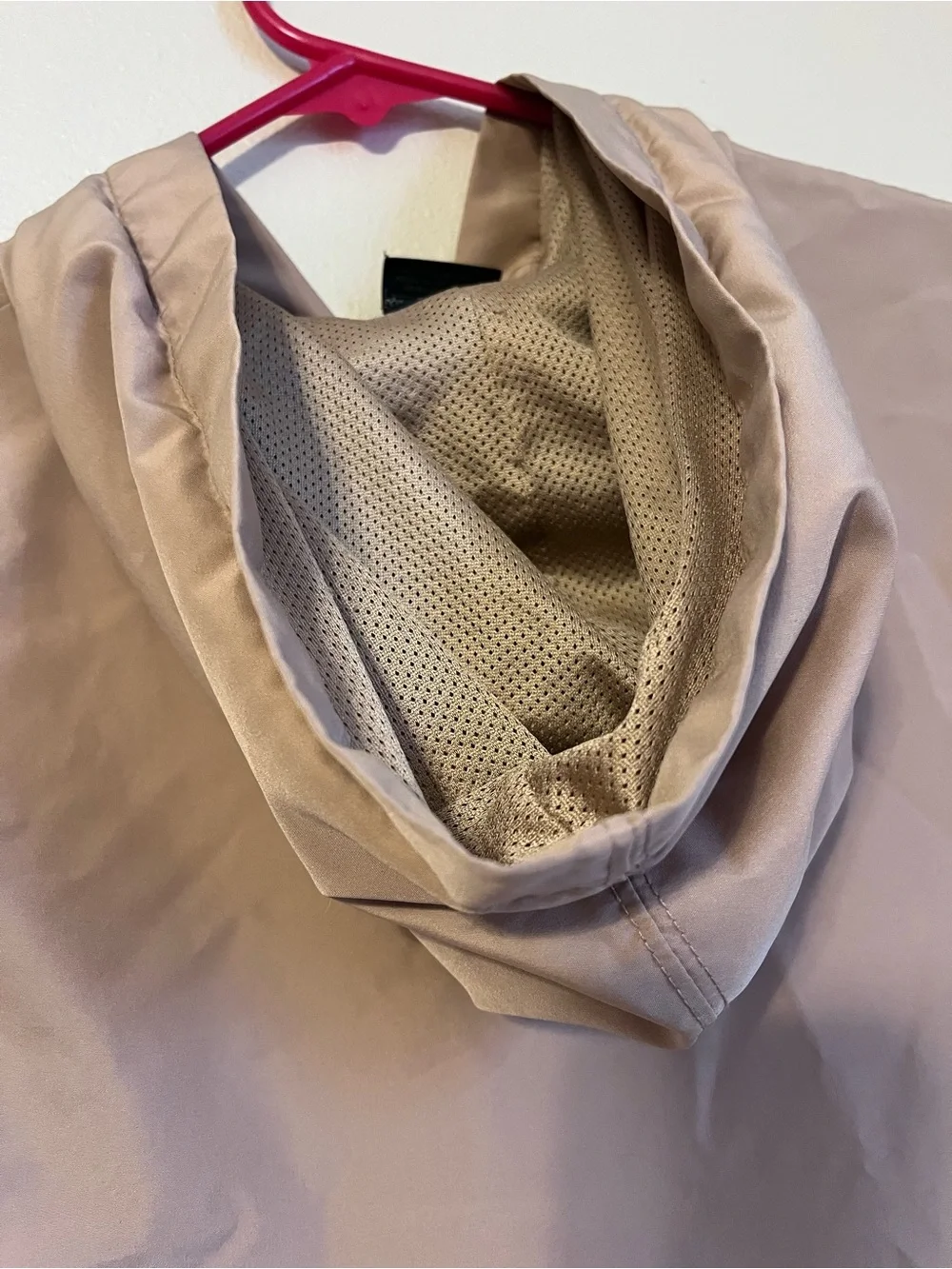 Boys Jordan Hooded Windbreaker Jacket in Tan/Hemp Colorway